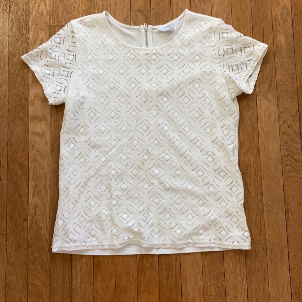 White short sleeve blouse
